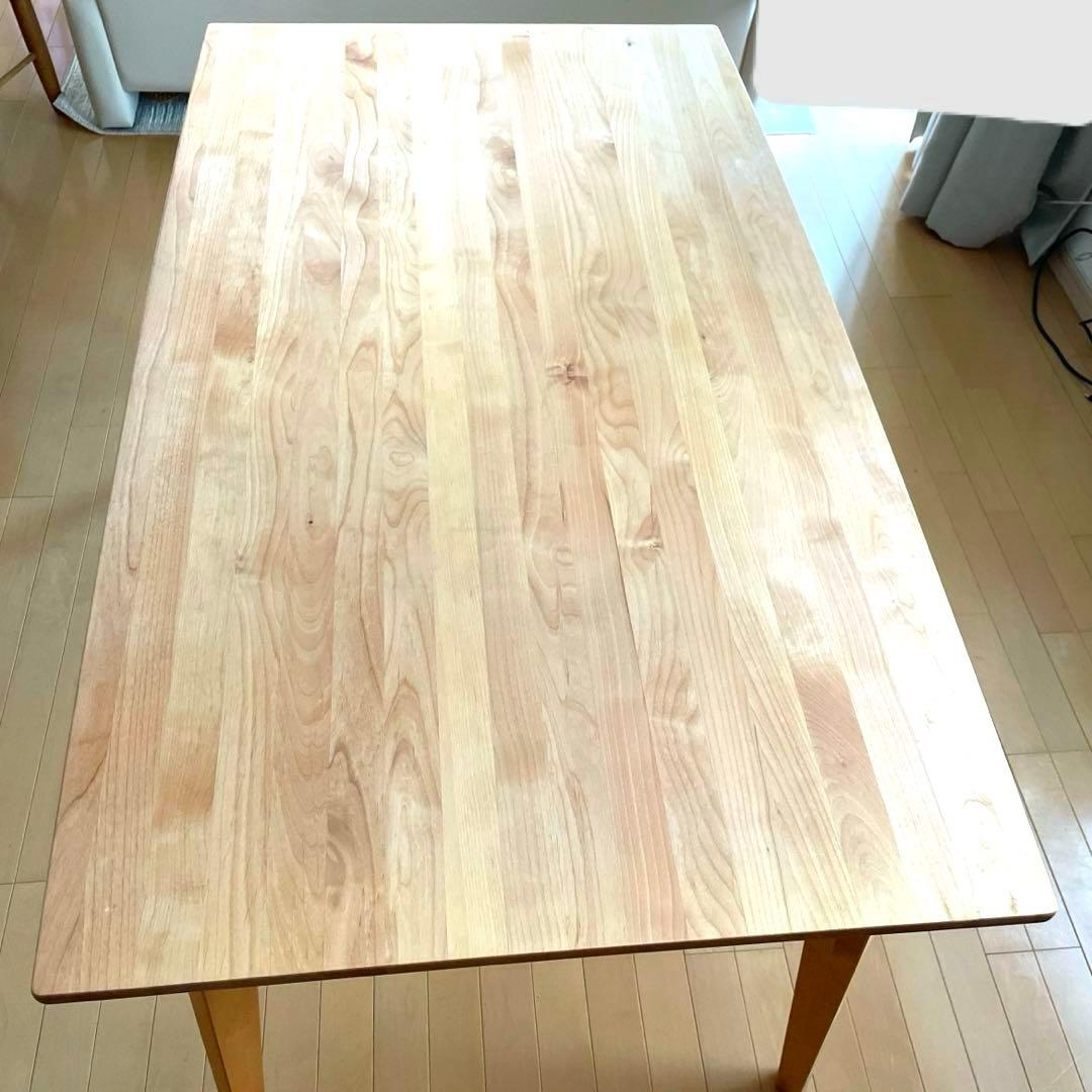 モモナチュラル ダイニングテーブル 美品 長方形