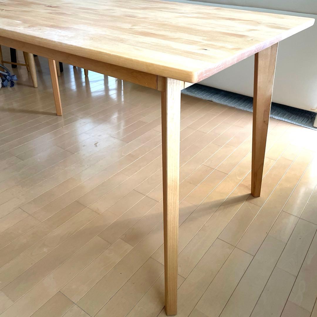 モモナチュラル ダイニングテーブル 美品 長方形