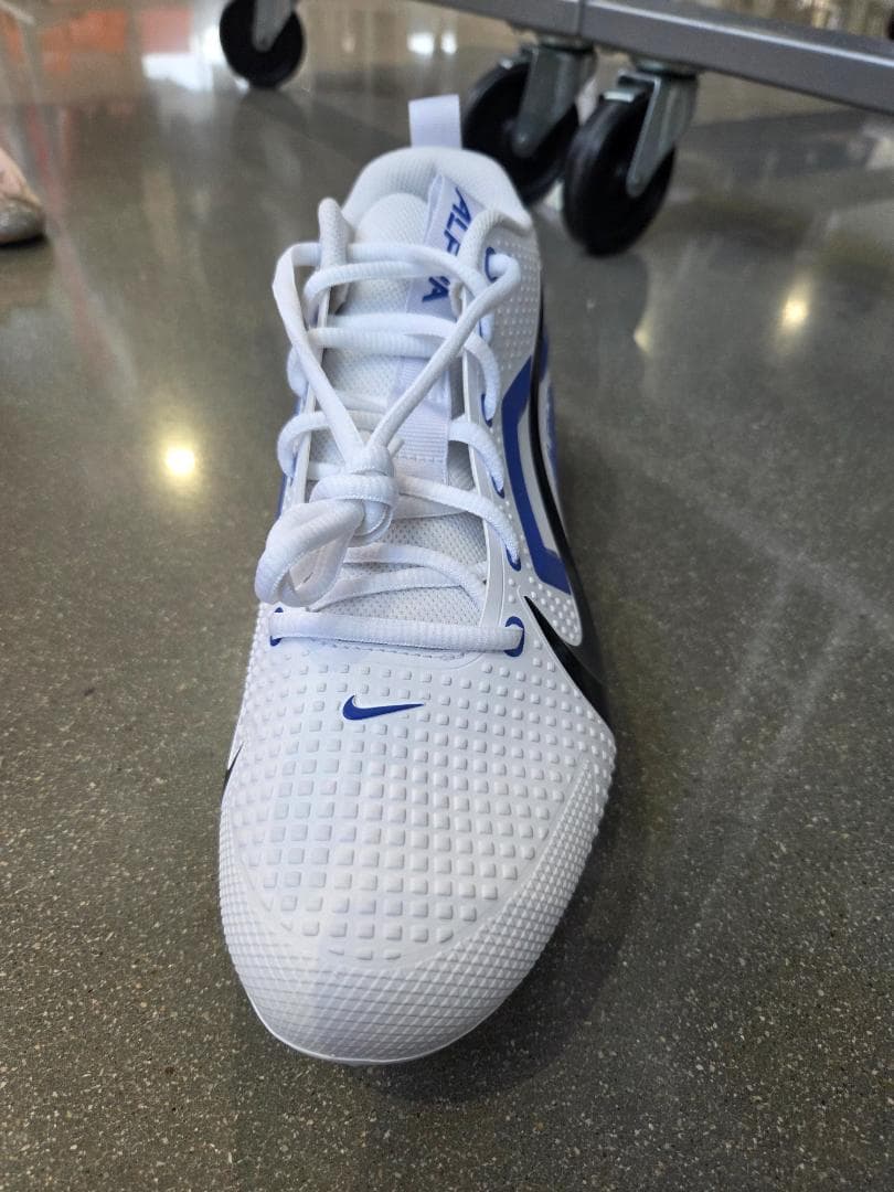 NIKE アルファメナス4 アメフトスパイク 白青 28cm