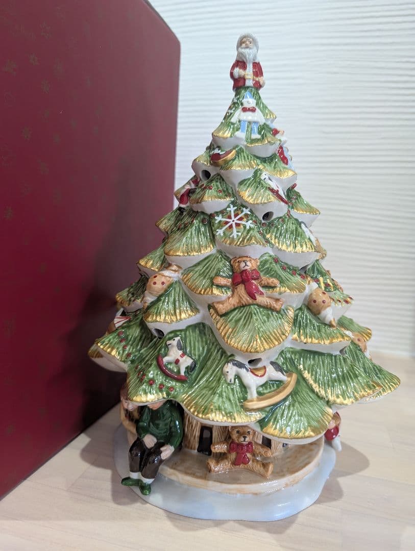 ①　ビレロイボッホ(Villeroy＆Boch) クリスマス　陶器　オルゴール