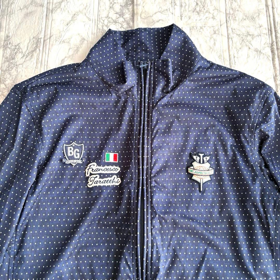 BEAMS GOLF ビームスゴルフ エアシャット タラッティ ブルゾン S 紺