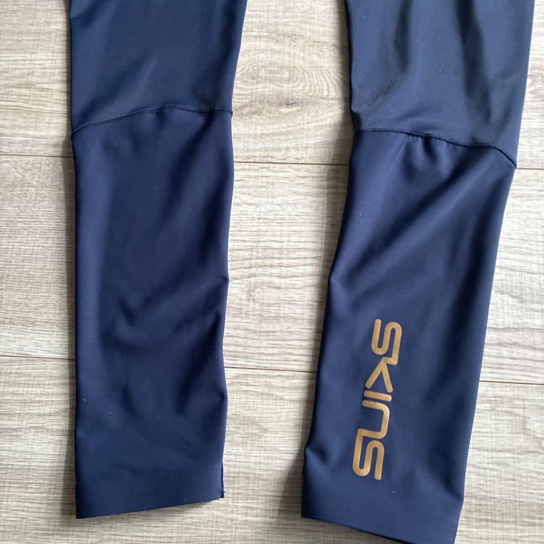 未使用 Skins series 5 ロングタイツ XXL ネイビー