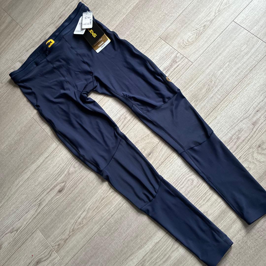 未使用 Skins series 5 ロングタイツ XXL ネイビー