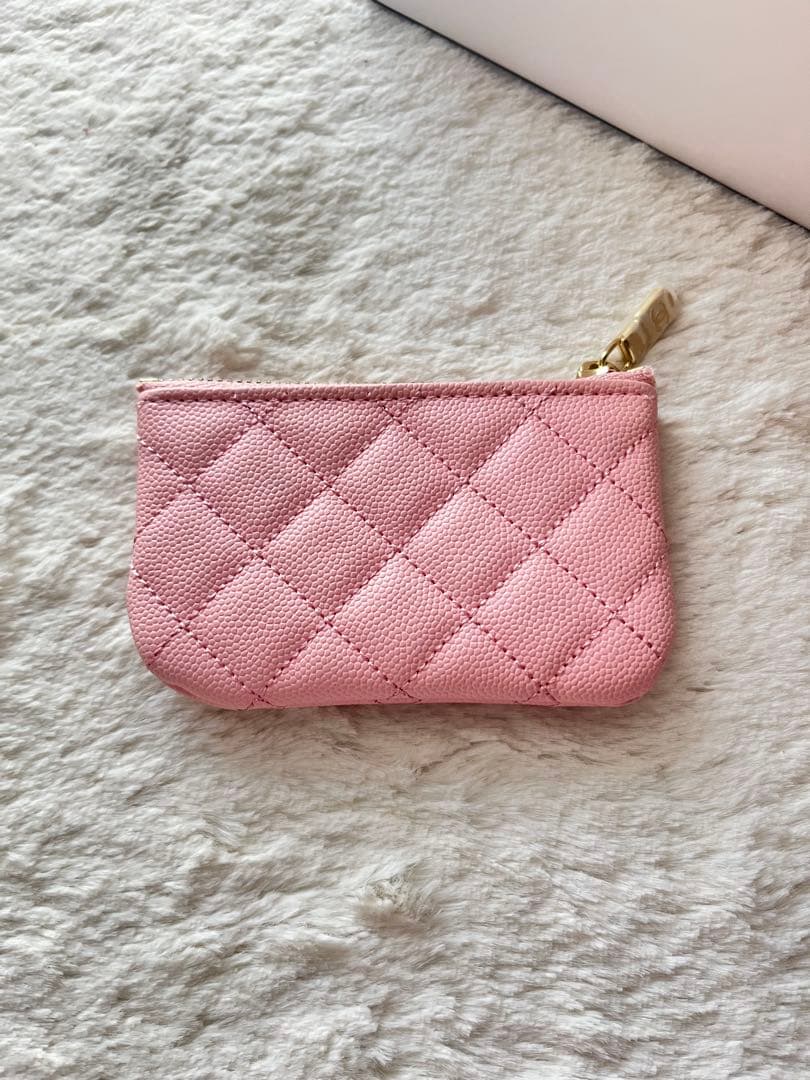 ノベルティー　CHANEL ピンクレザー ケース　レア