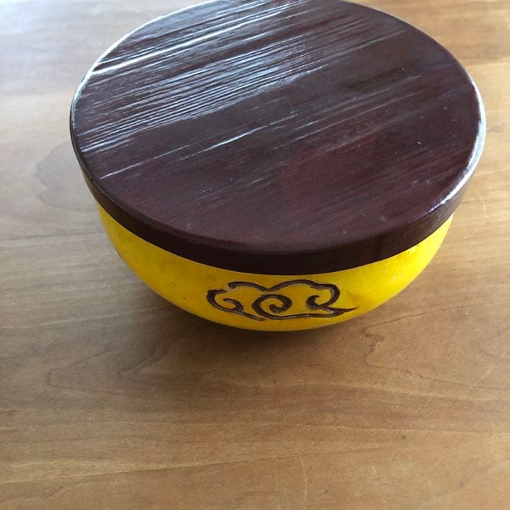 黄樂　菓子鉢蓋付　とも箱付き