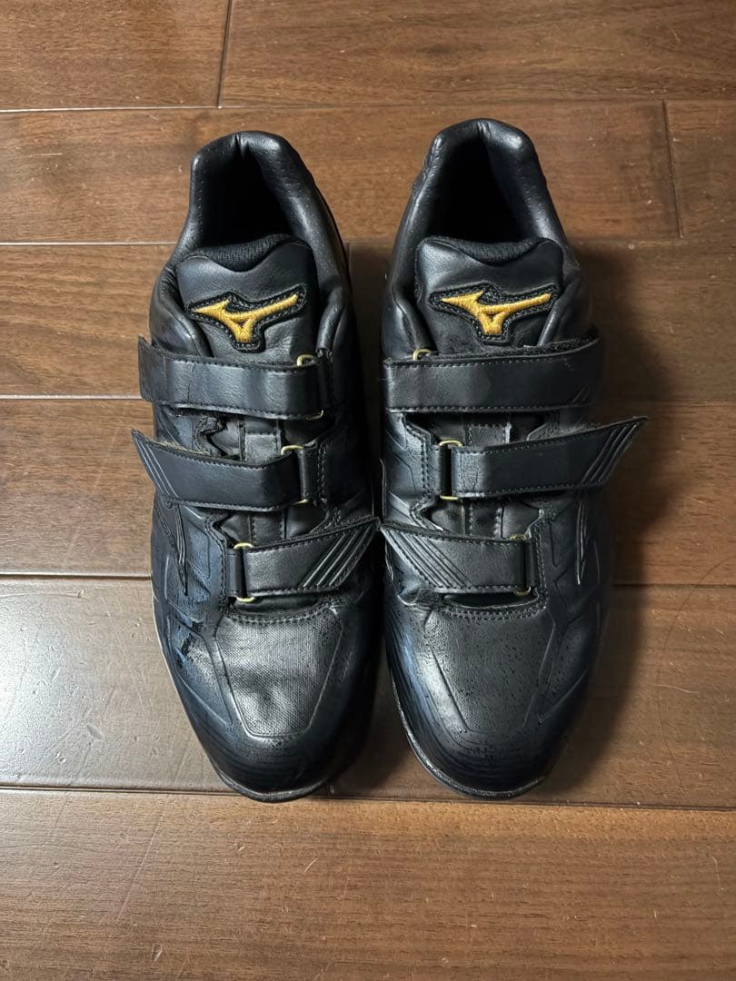 野球トレーニングシューズ 黒 ミズノプロ　28cm