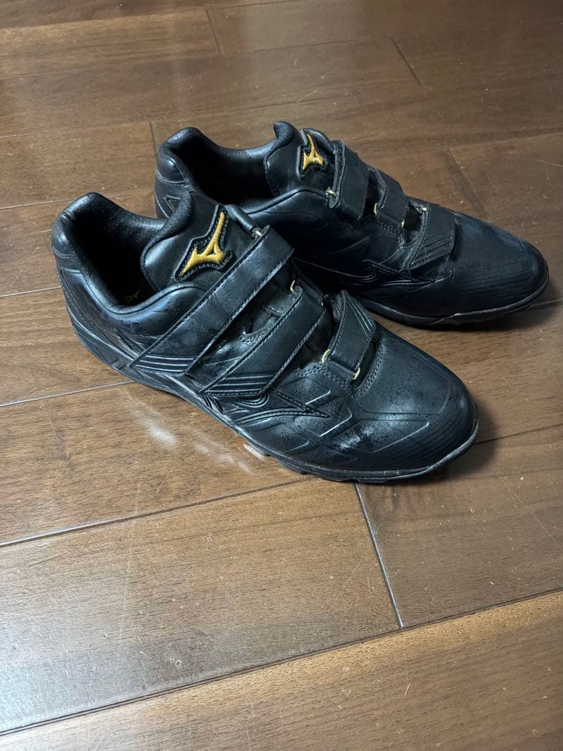 野球トレーニングシューズ 黒 ミズノプロ　28cm