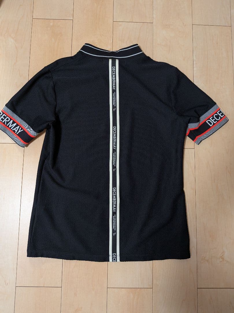 DECEMBERMAY メッシュポロシャツ Lサイズ ブラック