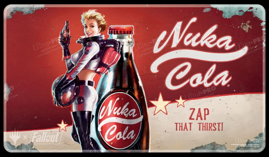 【未使用】MTG　Fallout　プレイマット+スリーブ　セット