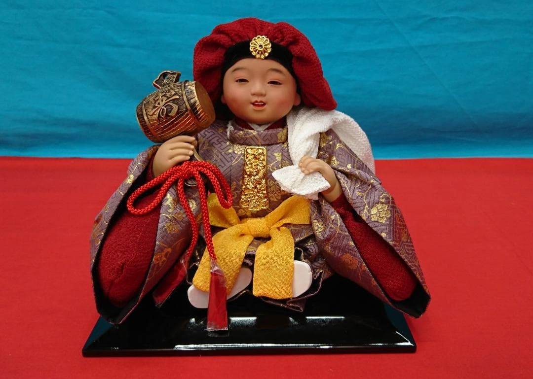 稚児大黒 ちごだいこく 西陣織/極上本頭 贈答品/記念品 スキヨ人形研究所