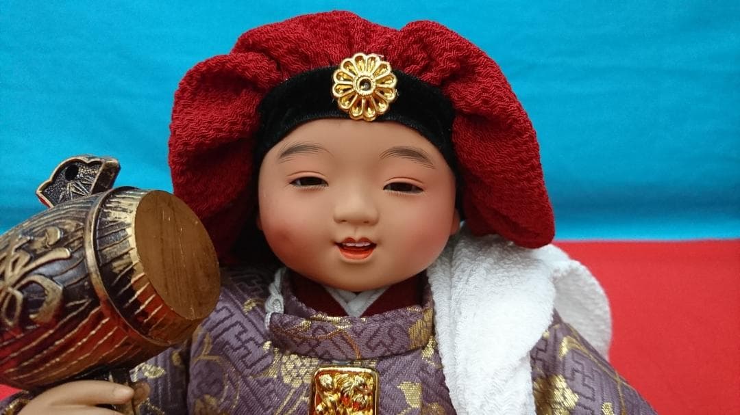 稚児大黒 ちごだいこく 西陣織/極上本頭 贈答品/記念品 スキヨ人形研究所