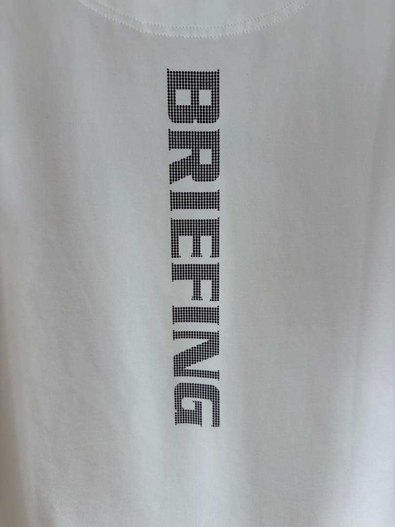 BRIEFING ゴルフ用モックネックTシャツ ホワイト【Sサイズ】