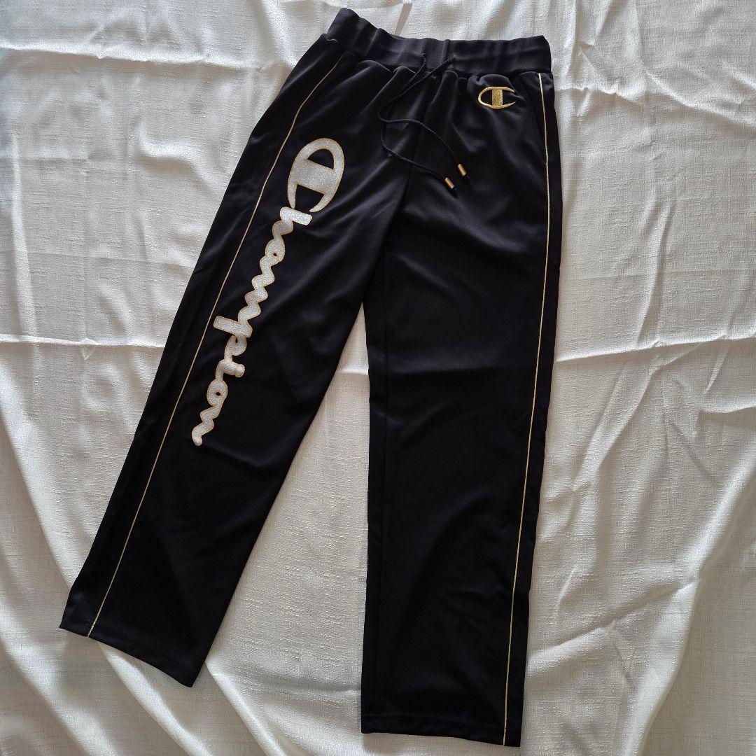 Champion チャンピオン×ドレスキャンプ セットアップジャージ 黒×金 L