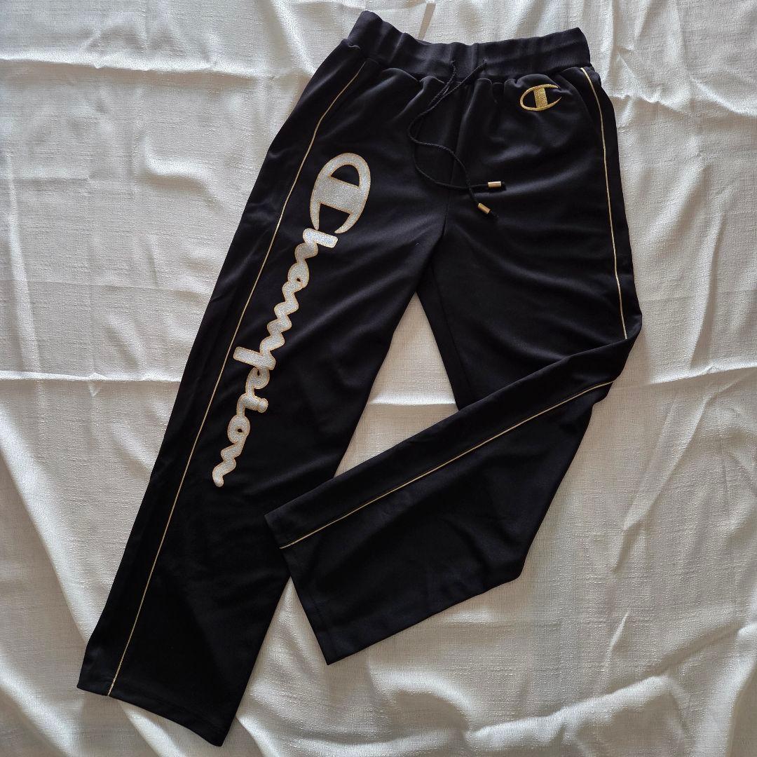Champion チャンピオン×ドレスキャンプ セットアップジャージ 黒×金 L