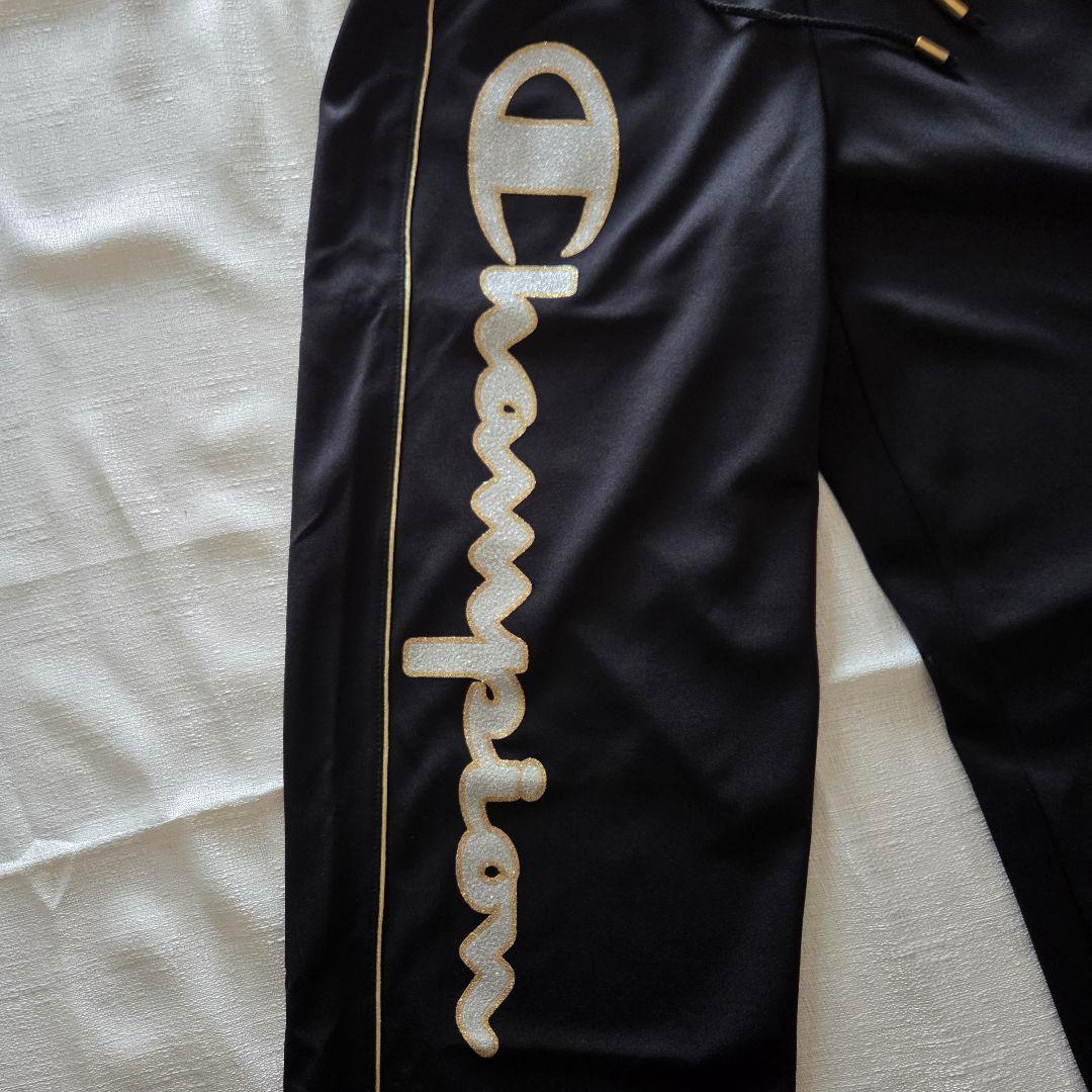 Champion チャンピオン×ドレスキャンプ セットアップジャージ 黒×金 L
