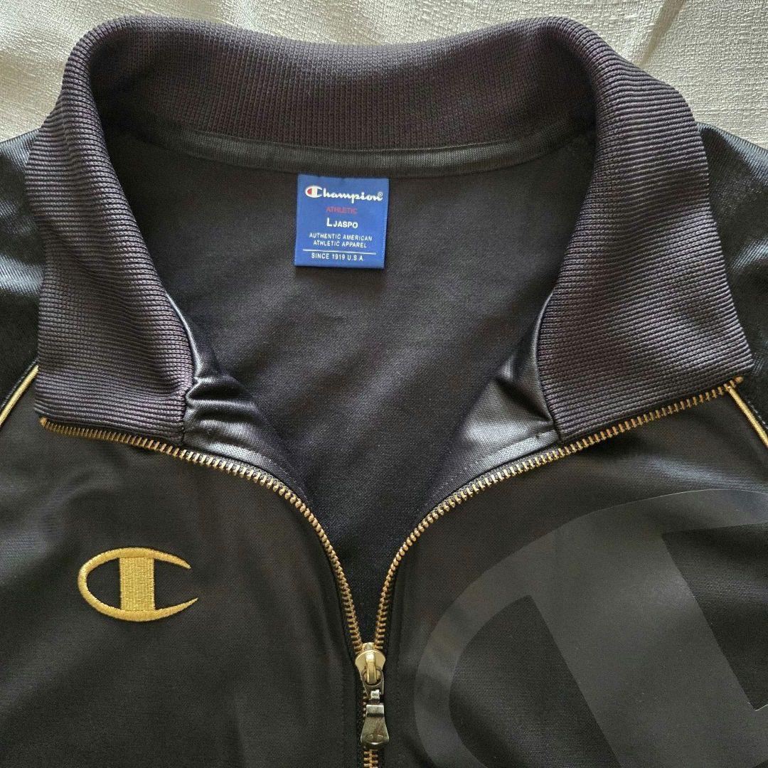 Champion チャンピオン×ドレスキャンプ セットアップジャージ 黒×金 L