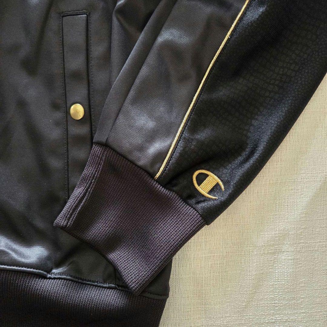 Champion チャンピオン×ドレスキャンプ セットアップジャージ 黒×金 L