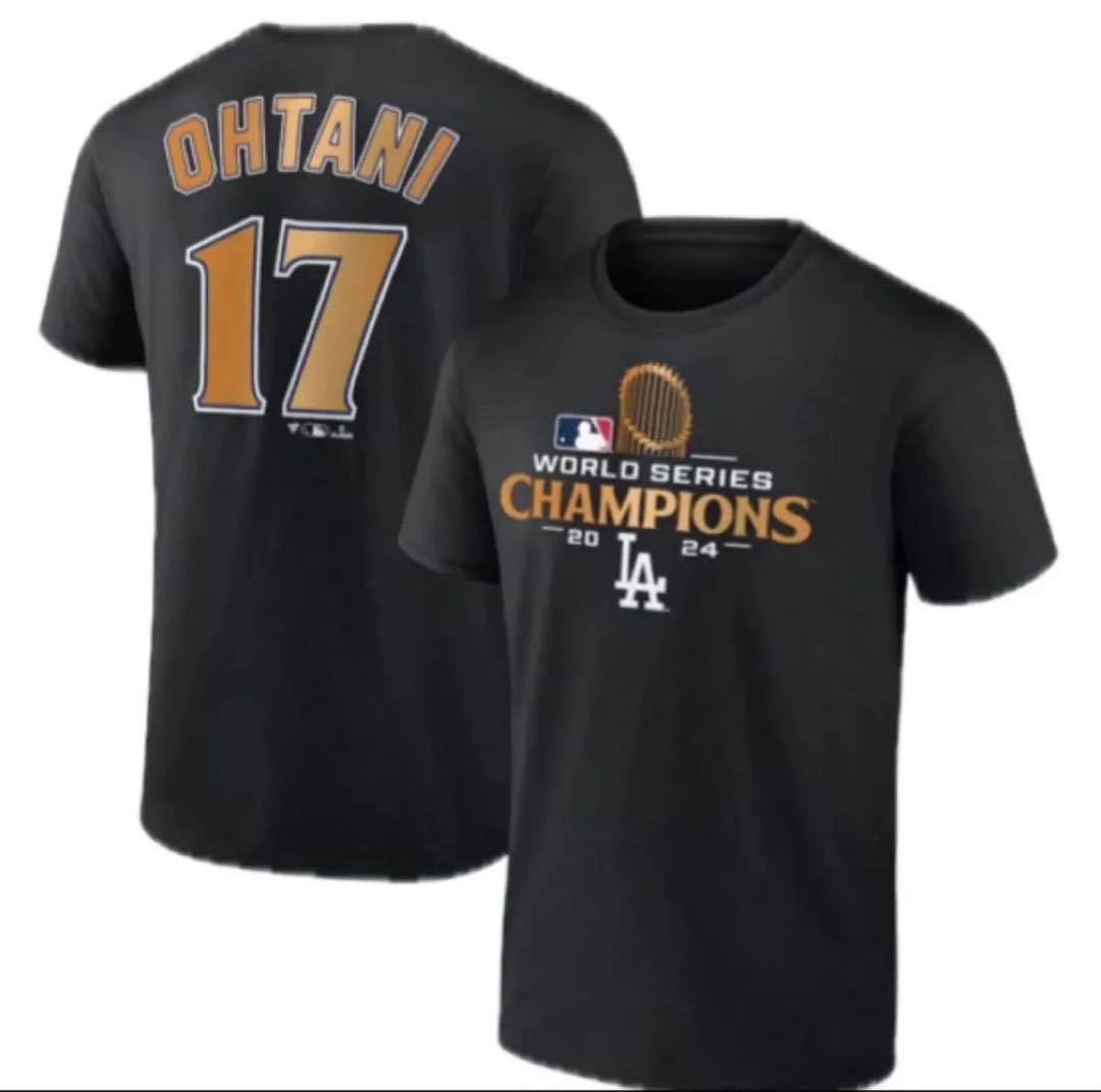 大谷翔平選手　ドジャース　Tシャツ 2024年ワールドシリーズ優勝記念