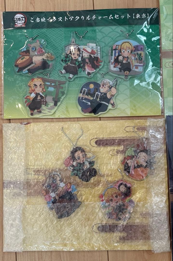 鬼滅の刃★全集中展 アクリルチャーム 東京 石川 北海道 ご当地 セット2
