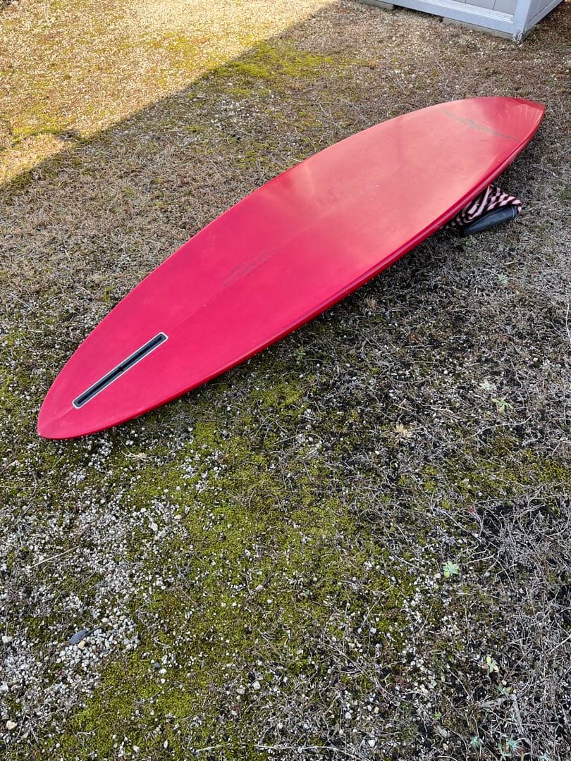 レッド樹脂カラー Seabird ミニガン 7.0 シングルフィン