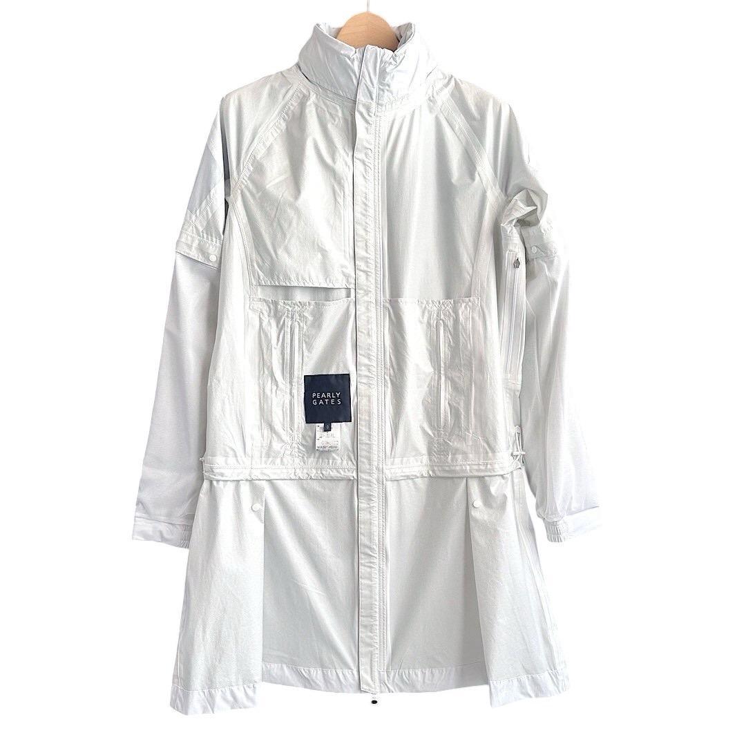 542 パーリーゲイツ ビックロゴレインワンピース定価44000円 白 0