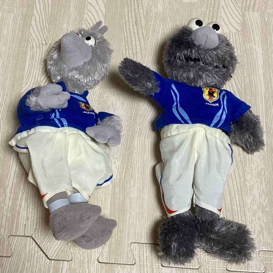 セサミストリート ★ サッカー日本代表 ぬいぐるみセット 希少