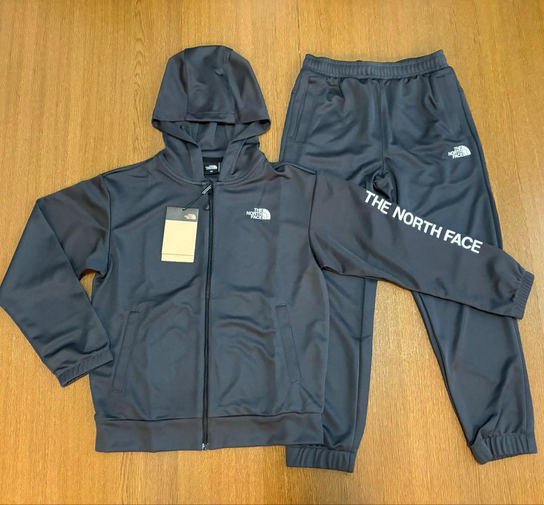 新品⭐️ノースフェイスジャージセットアップ　上下　チャコール160レディスS