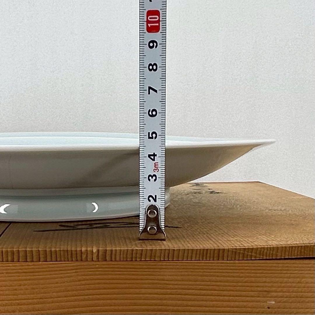 【新品未使用】久峯 久峰 林久男 青白磁 飾り皿 大皿 黄綬褒章