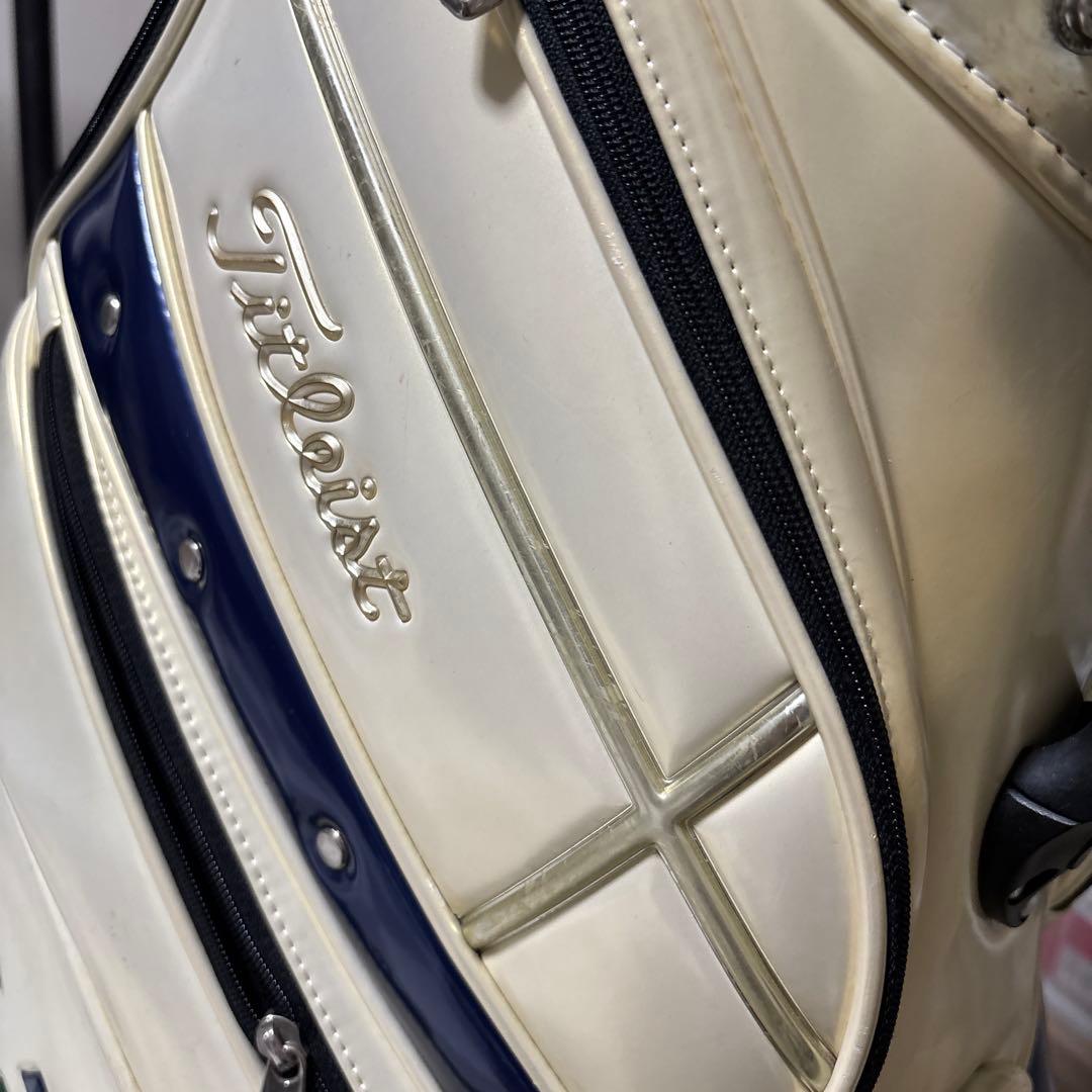 Titleist キャディバッグ ホワイト/ネイビー