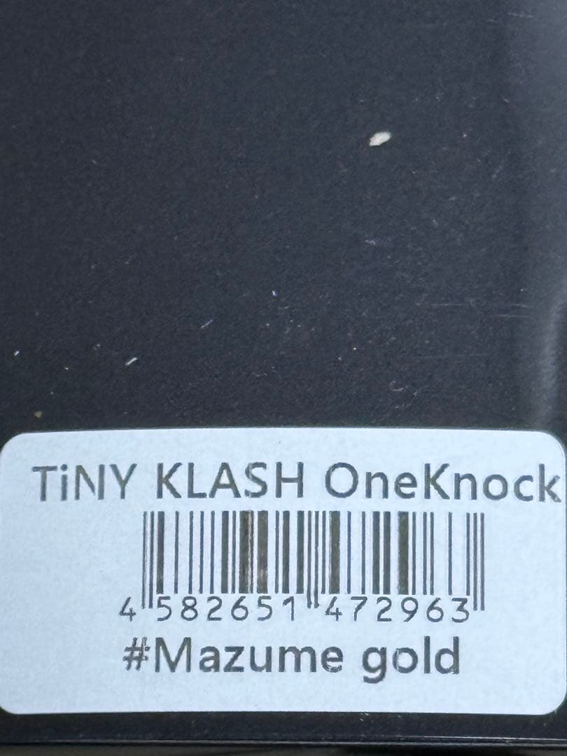 タイニークラッシュ ワンノッカー ヒッコリーシャッド　マズメゴールド