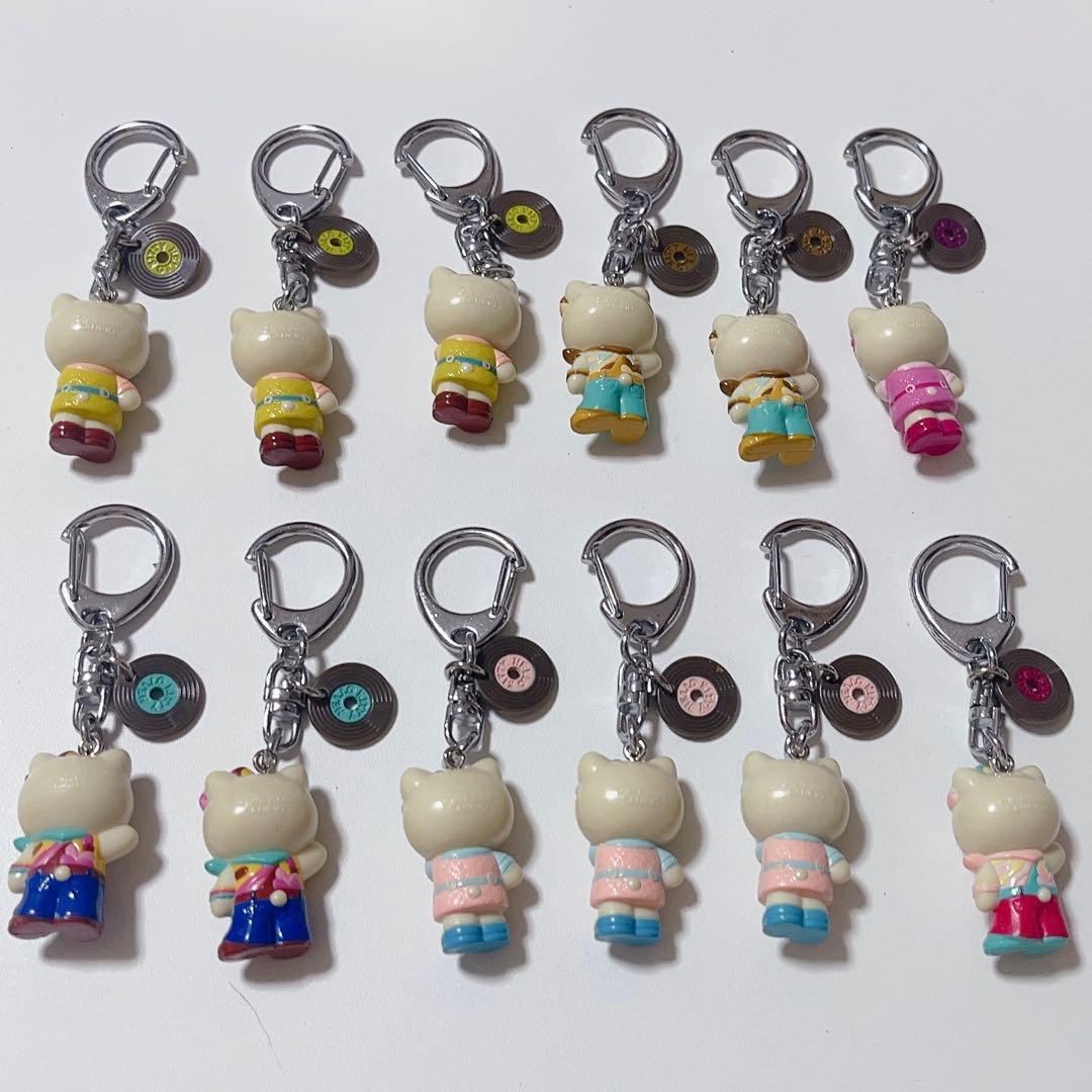 【レア】【2000年製】ハローキティ レコード付き キーホルダー まとめ売り
