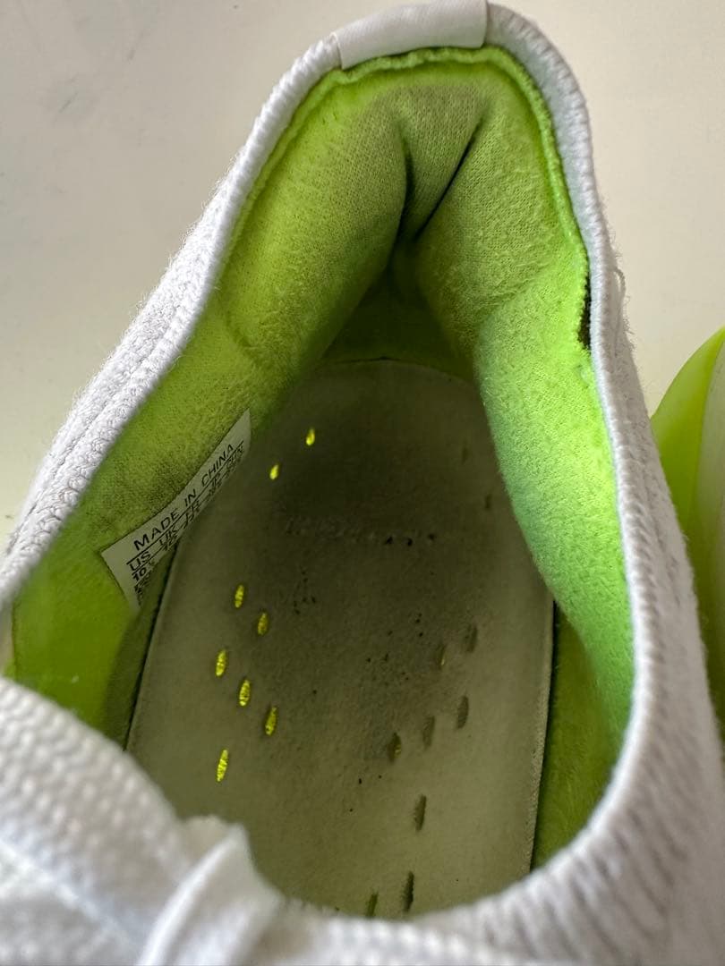 adidas ホワイト/グリーン サッカー　スパイクシューズ　28.5cm