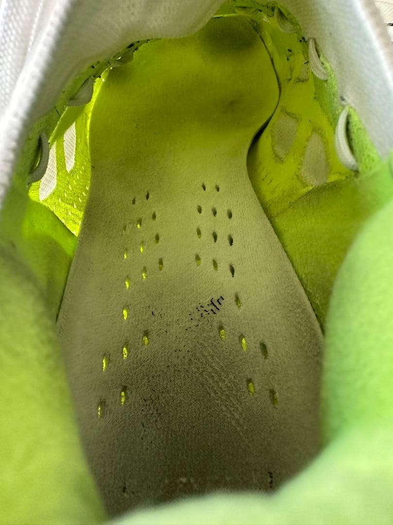 adidas ホワイト/グリーン サッカー　スパイクシューズ　28.5cm