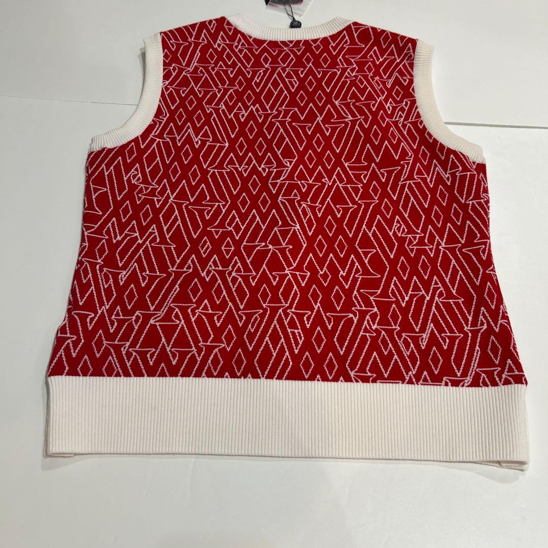 新品❤️赤 白 ノースリーブ ベスト