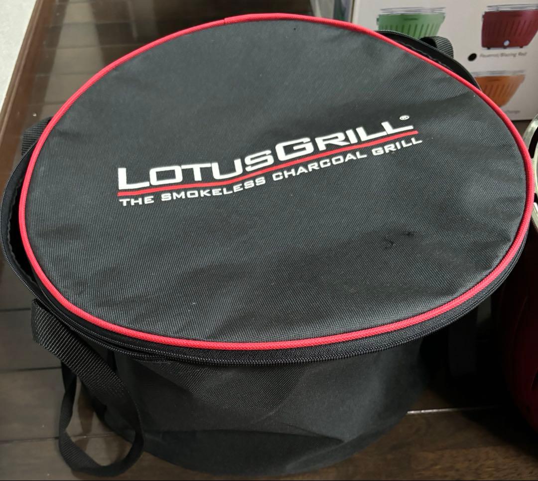 ロータスグリル　G340 レッド　赤　スモークレスチャコールグリル