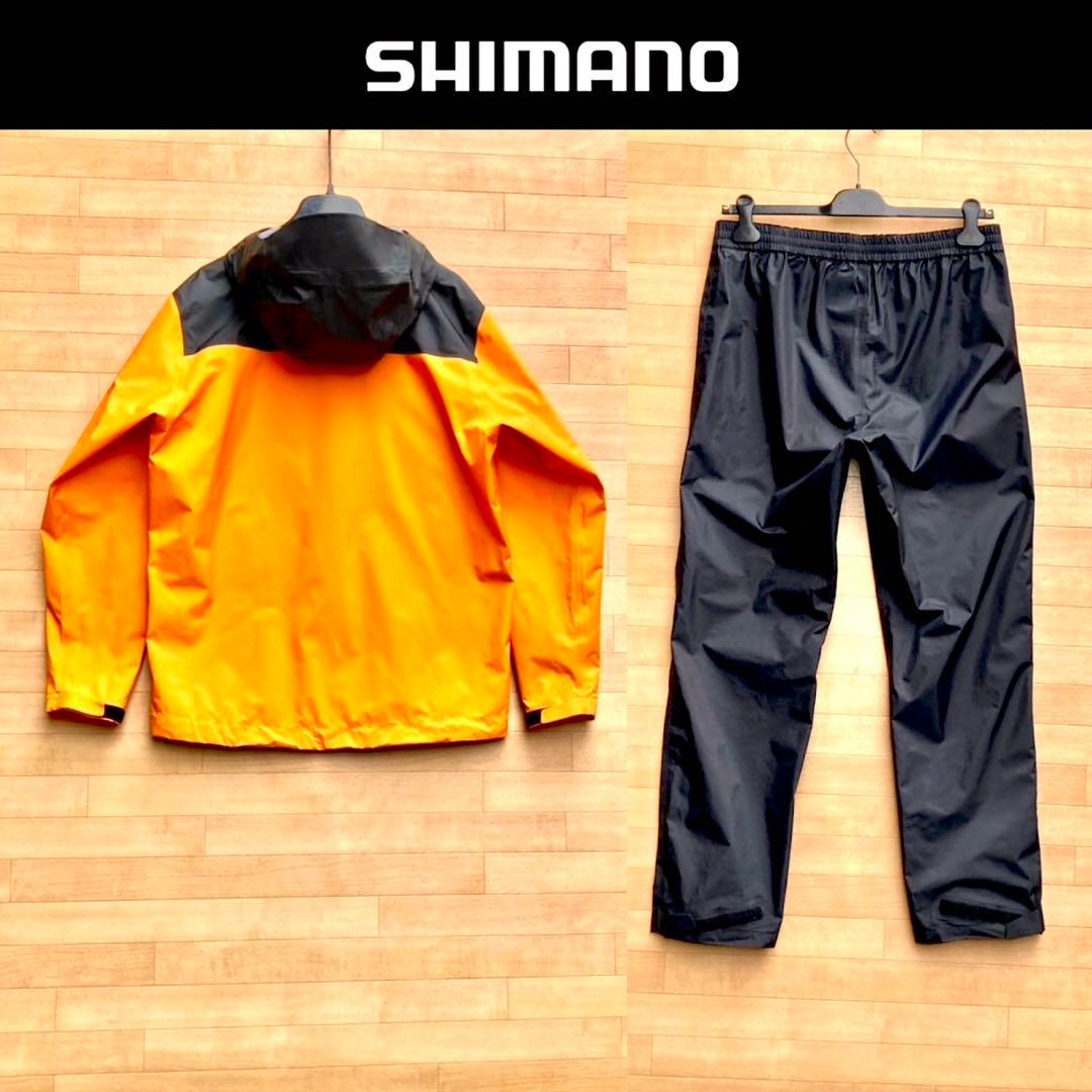 美品 XL シマノ 3レイヤー レインスーツ RA-047X フィッシングスーツ