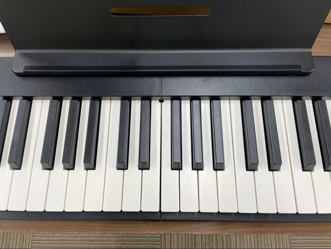 折りたたみ電子ピアノ　88鍵盤　充電タイプ　ホワイト 鍵盤ライト機能