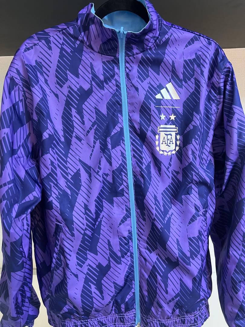 adidas アルゼンチン代表　アンセムジャケット　リバーシブル