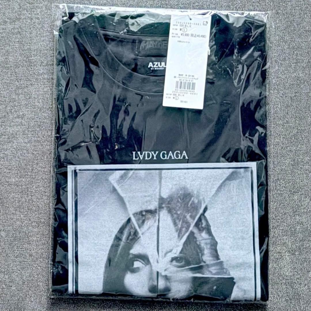 AZUL LADY GAGA ショートスリーブTEE ブラック Ｌ