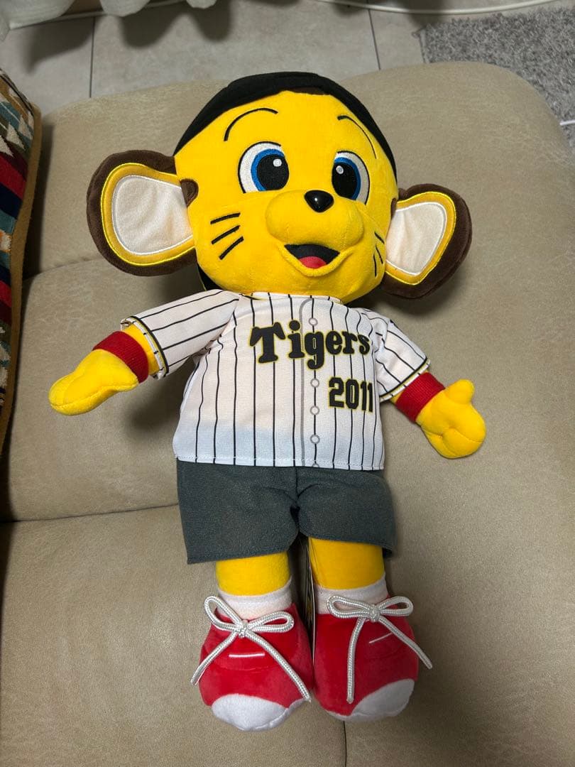 美品‼️帽子セット！阪神タイガース キー太 ぬいぐるみ Ｌ