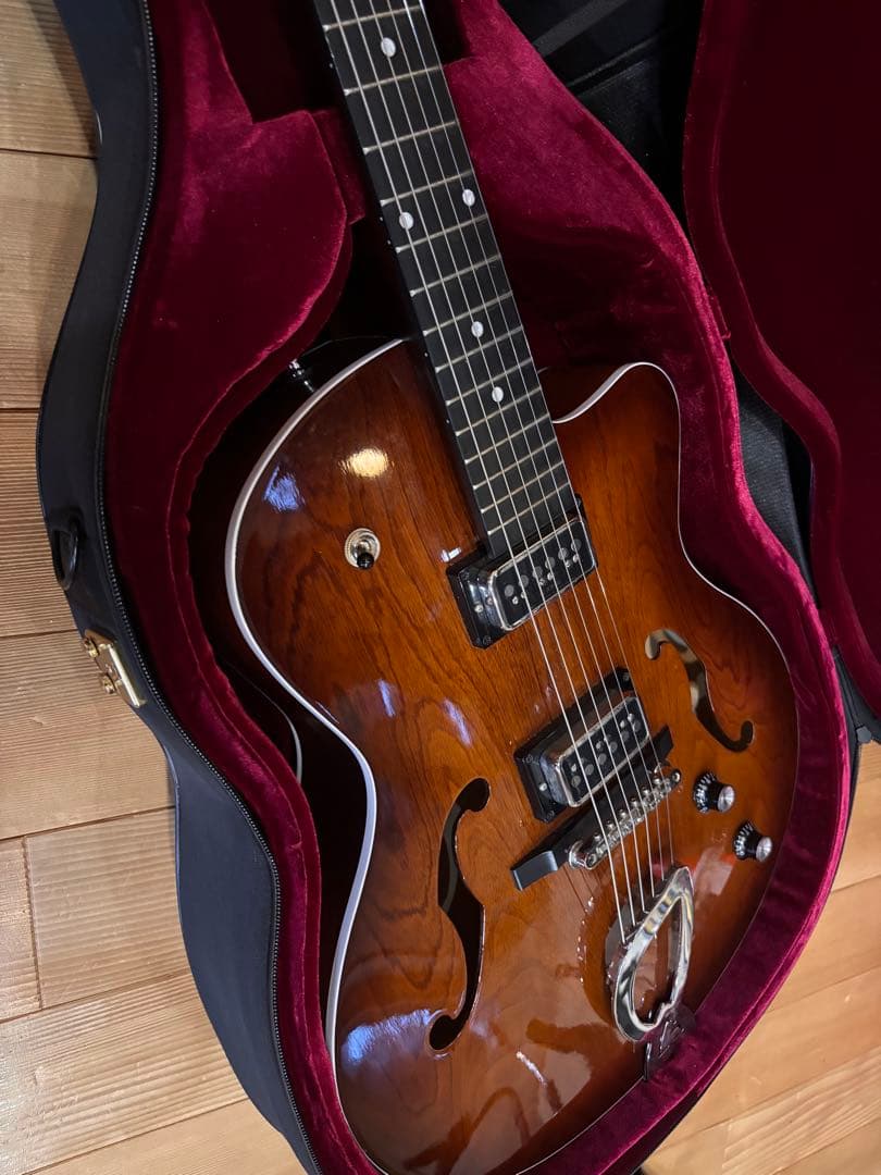 godin tarmond フルアコ　工房カスタム