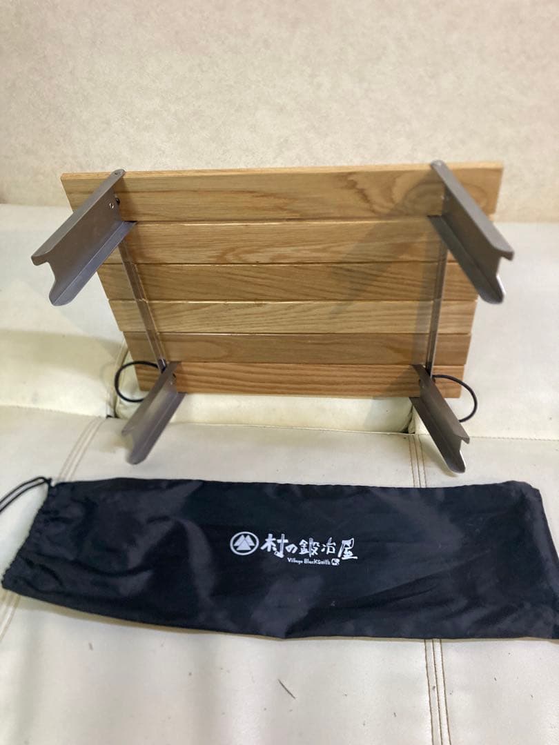 キャプテンスタッグ×村の鍛冶屋 ウッドロールテーブル