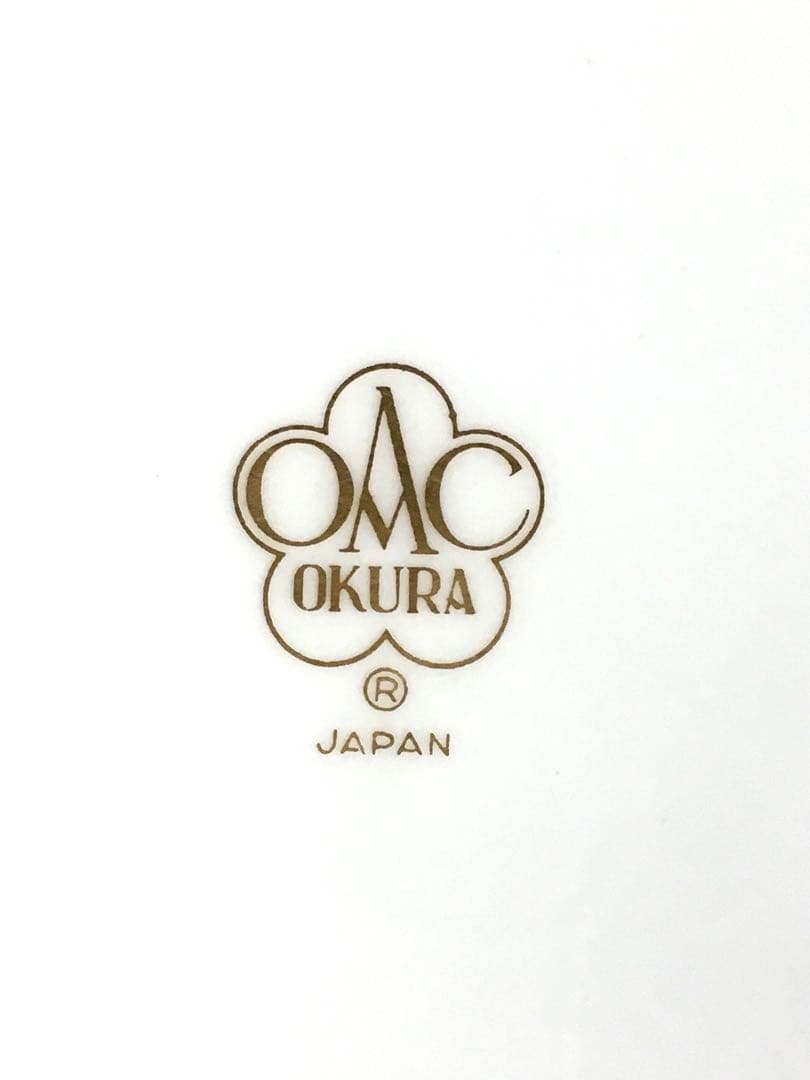 S288大倉陶園・OKURA 金彩花紋花瓶