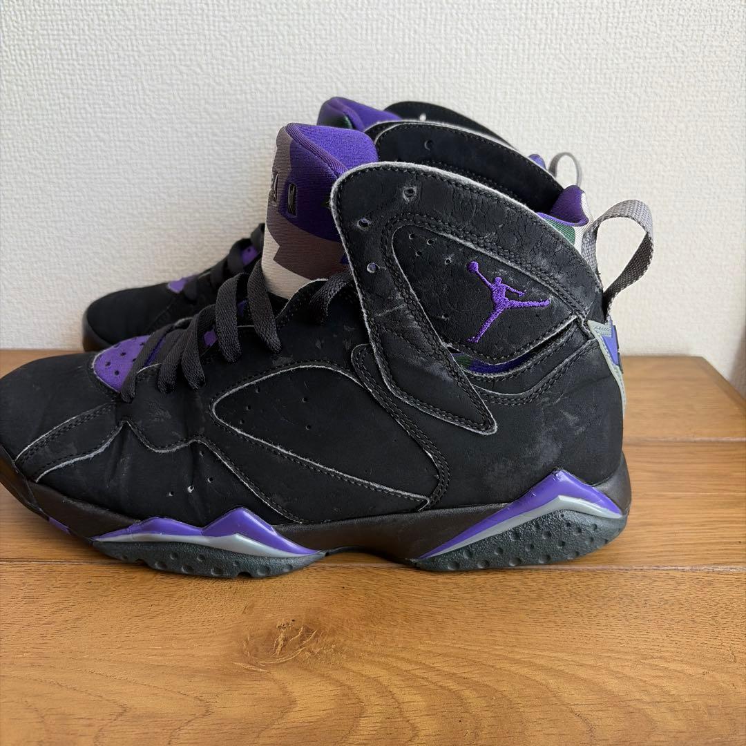Air Jordan 7 ブラック/パープル　レイアレン