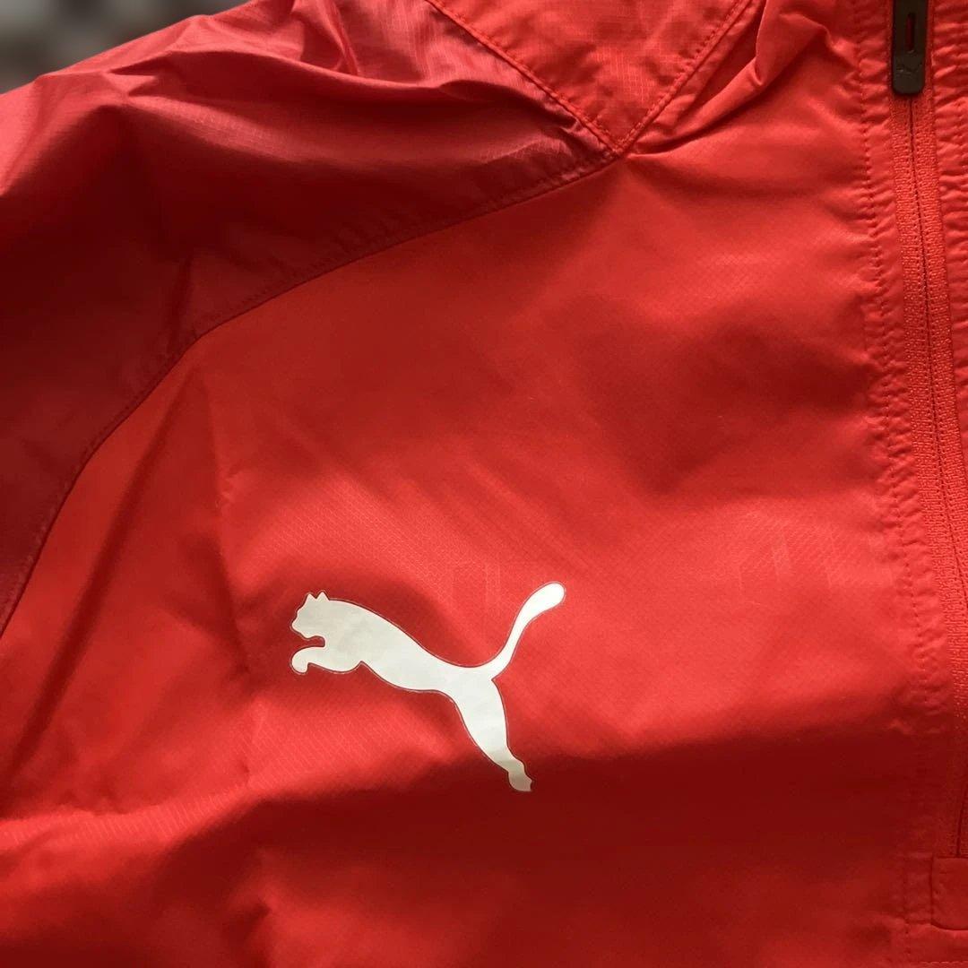 Puma 未使用品　WINDCEL レッドウィンドブレーカー　ピステ　上下セット