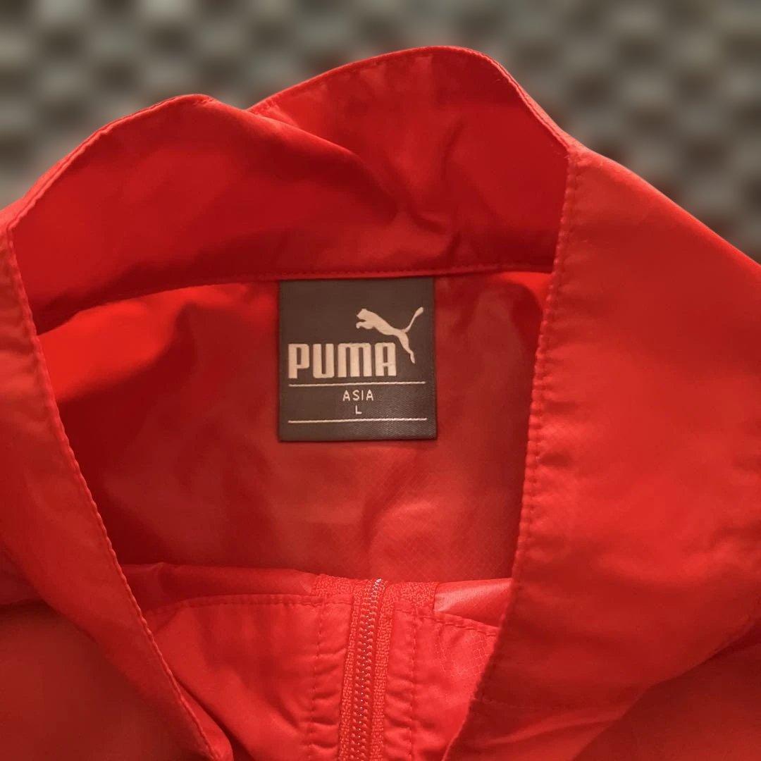 Puma 未使用品　WINDCEL レッドウィンドブレーカー　ピステ　上下セット