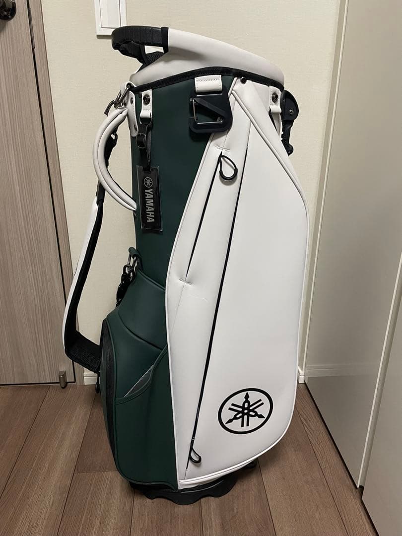 【新品・未使用】YAMAHA スタンドキャディバッグ オフホワイト/グリーン