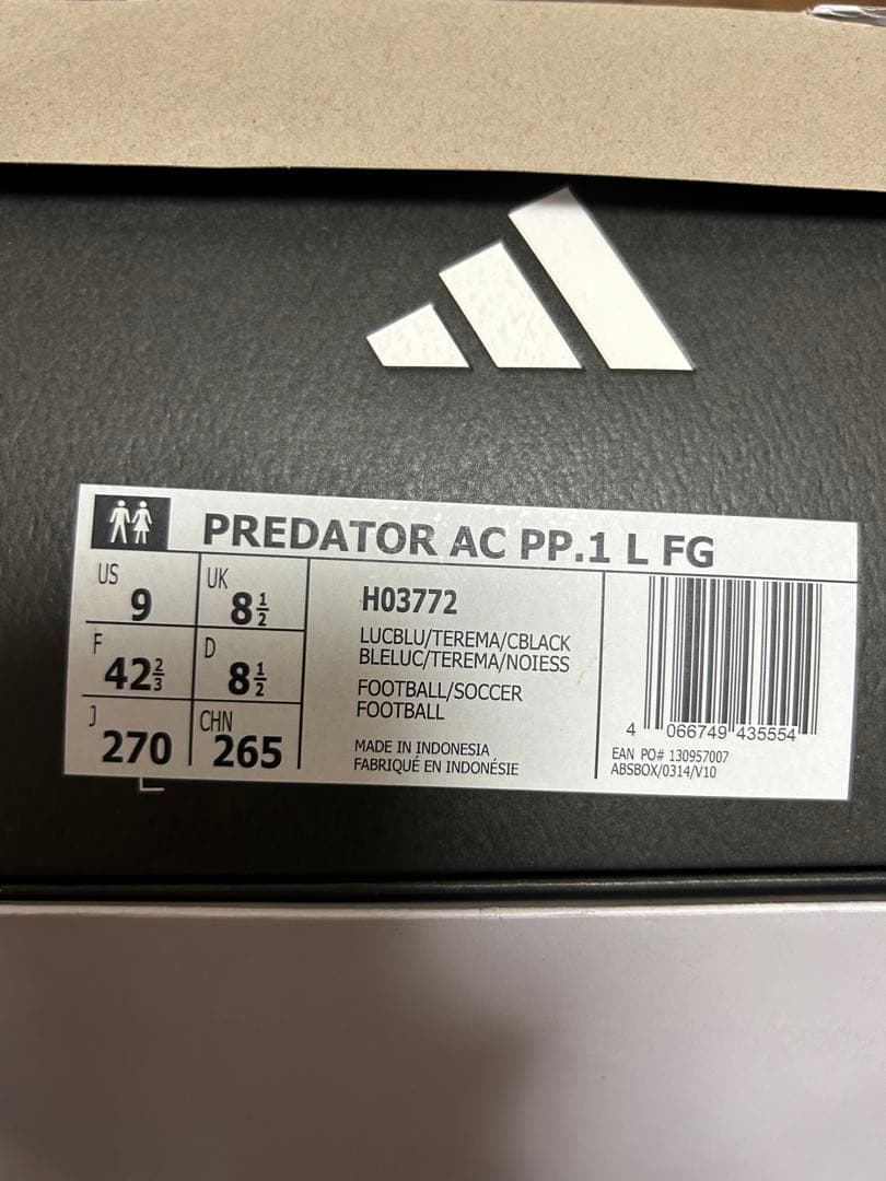 adidas プレデター アキュラシー FG 27cm