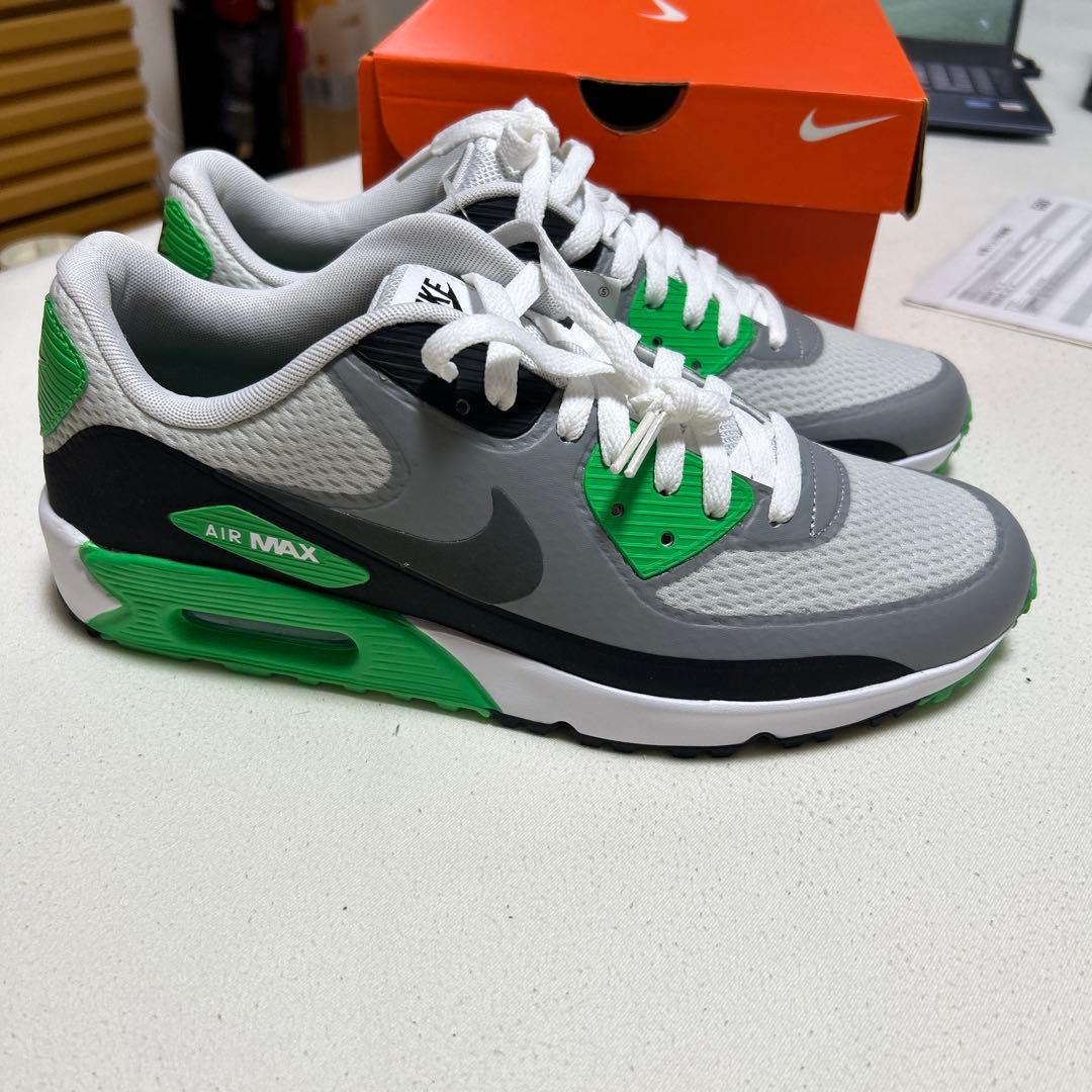 希少Nike Air Max 90g グレー/グリーン スニーカー