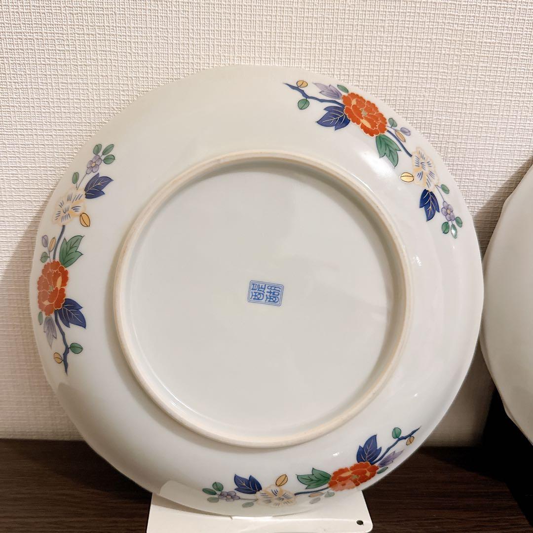 有田焼　醍醐窯　古伊万里　大皿　4枚セット　直径22cm